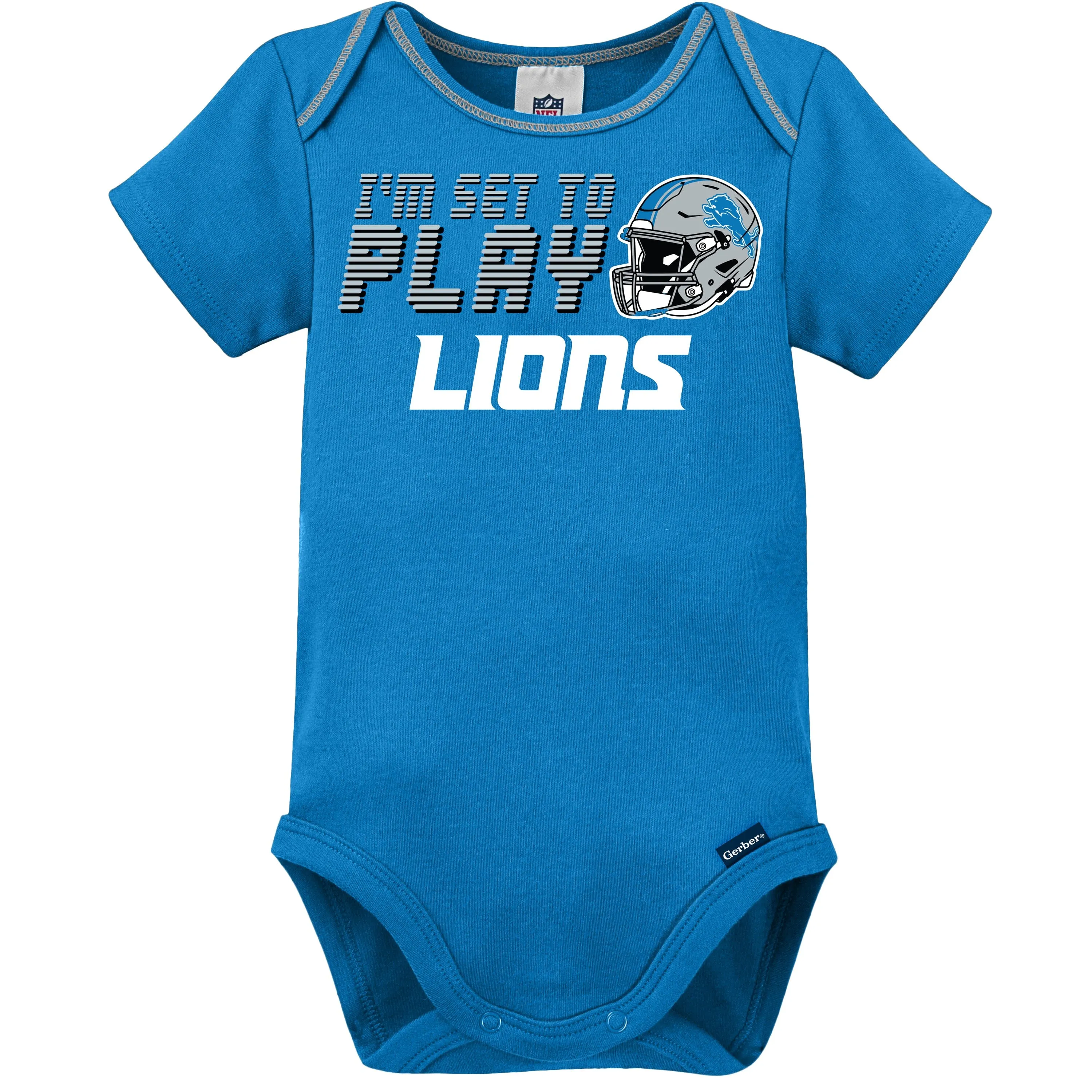 3-Pack Baby Boys Lions Short Sleeve Bodysuits