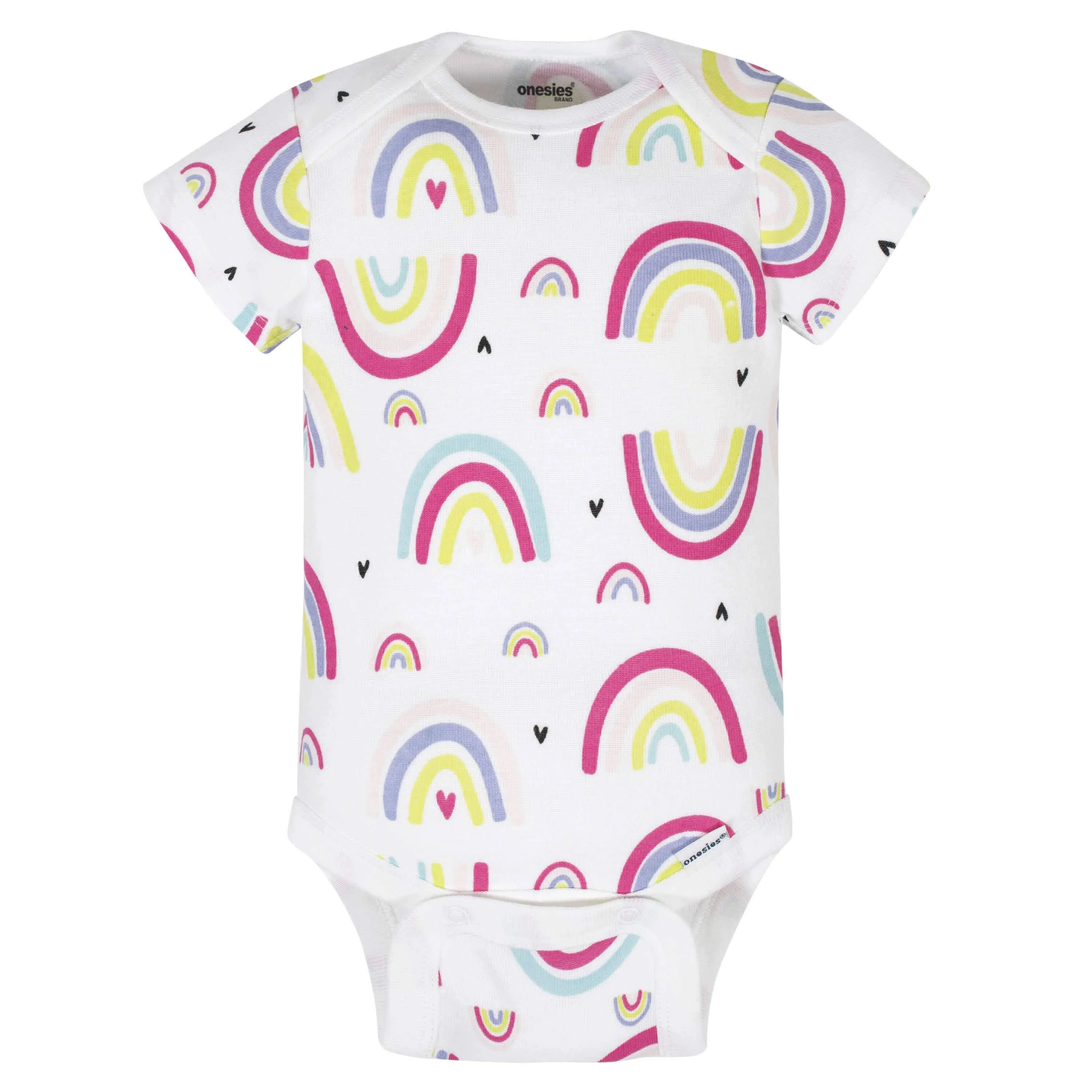 8-Pack Baby Girls Unicorns Onesies Brand Bodysuits