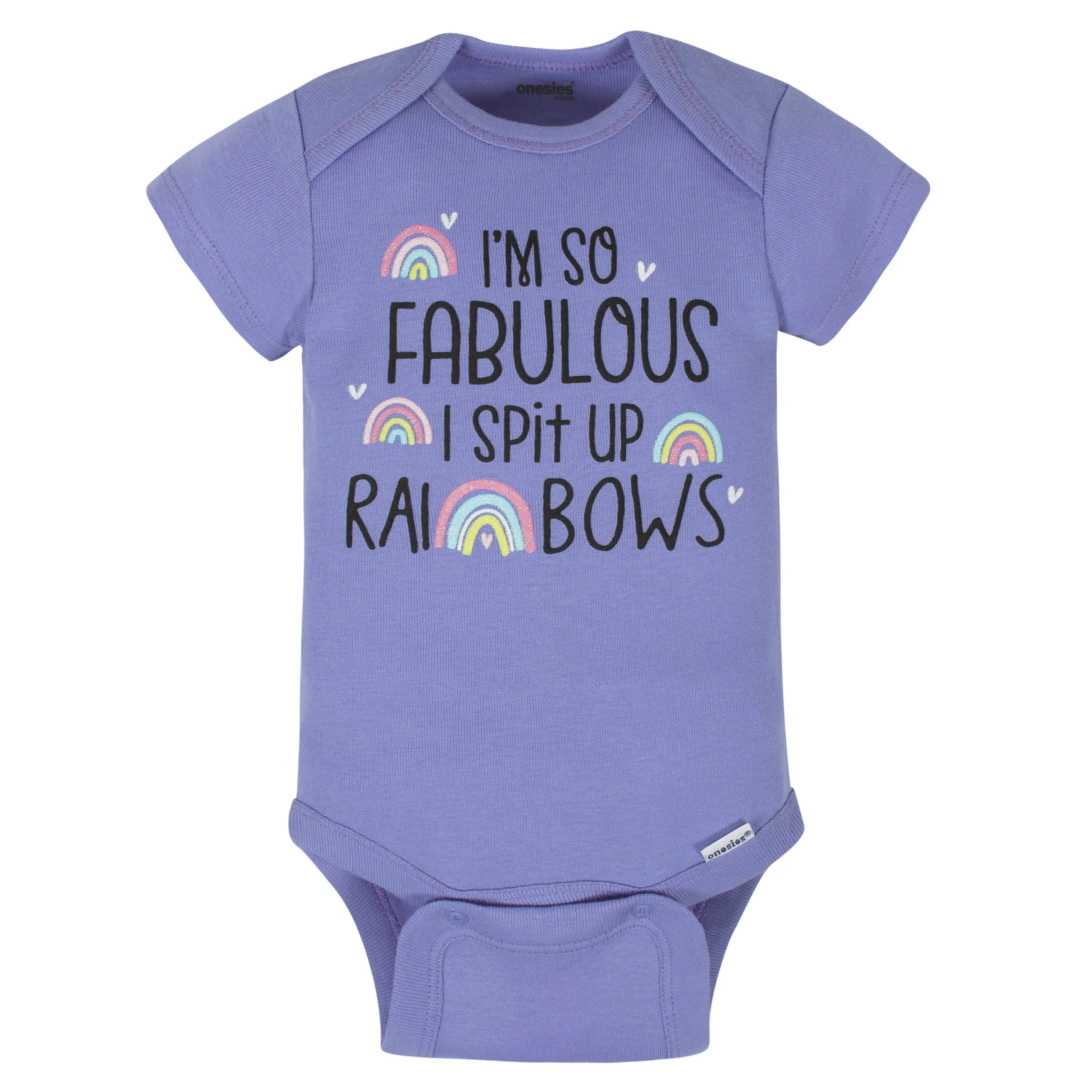 8-Pack Baby Girls Unicorns Onesies Brand Bodysuits