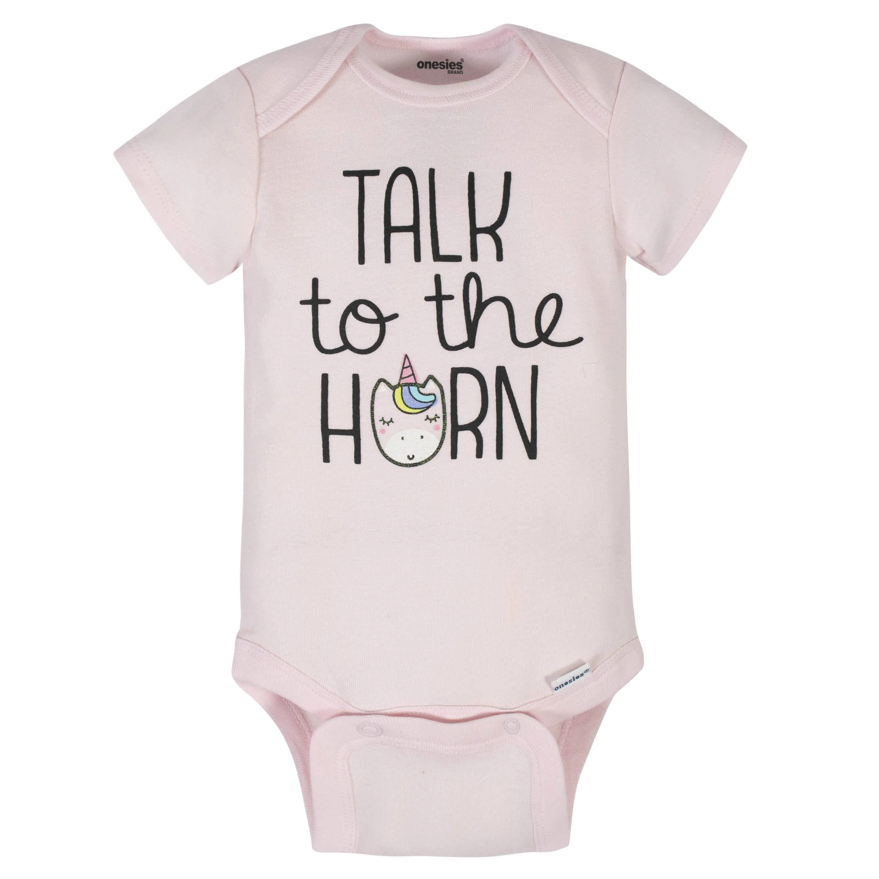 8-Pack Baby Girls Unicorns Onesies Brand Bodysuits