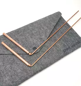 99.9% Copper Dowsing Rod- 2PCS Divining Rods with Bag - Detect Gold, Water, Ghost Hunting Etc.