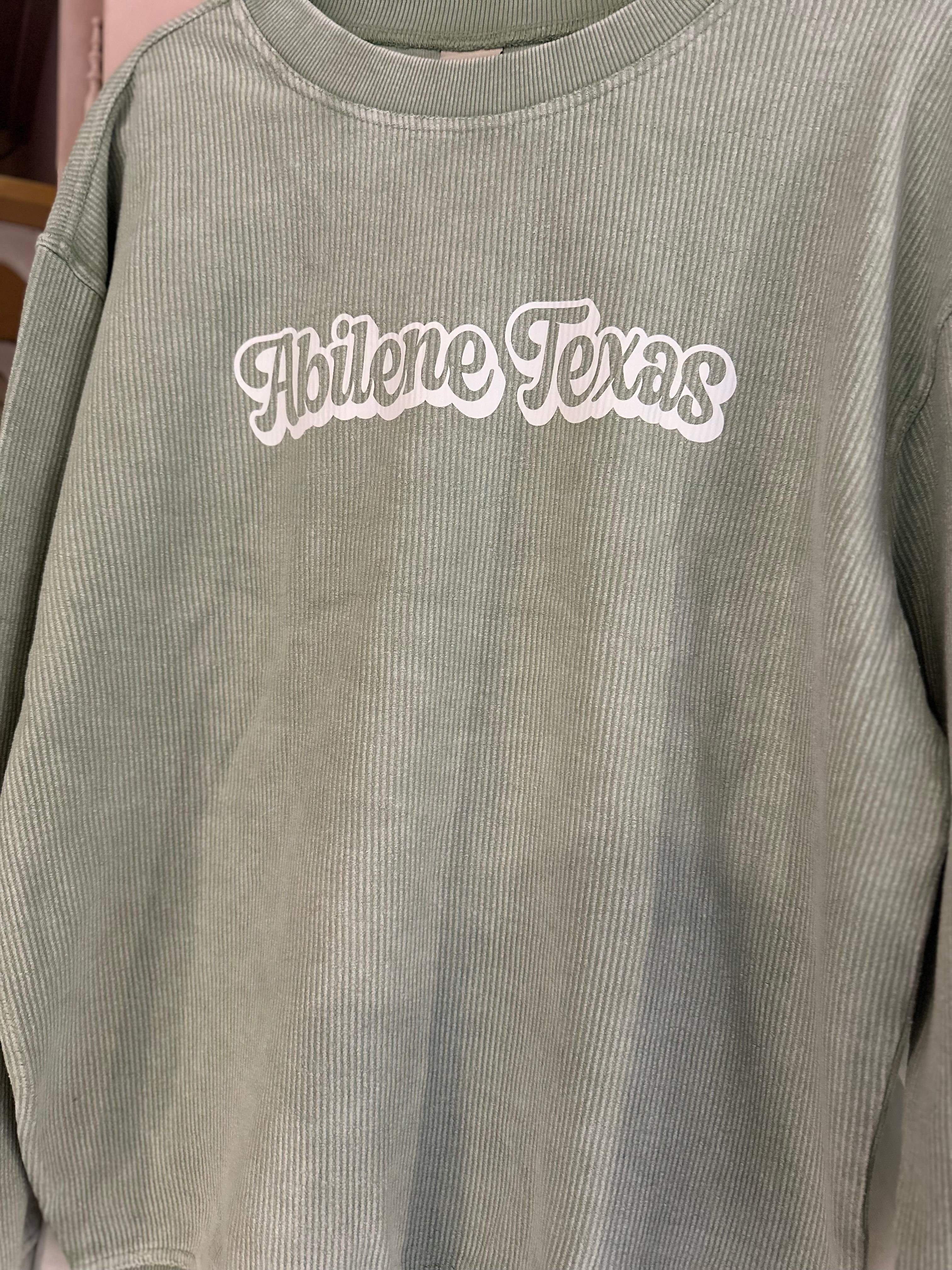 Abilene Corded Sweatshirt-Sage