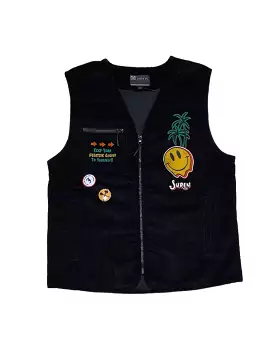 All Smiles Corduroy Zip Vest