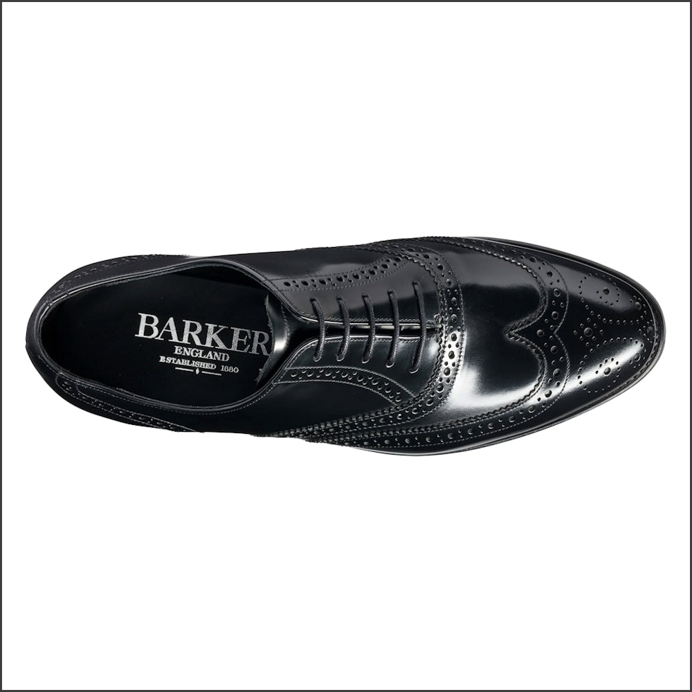 Barker Chancery - Black Hi-Shine Calf*