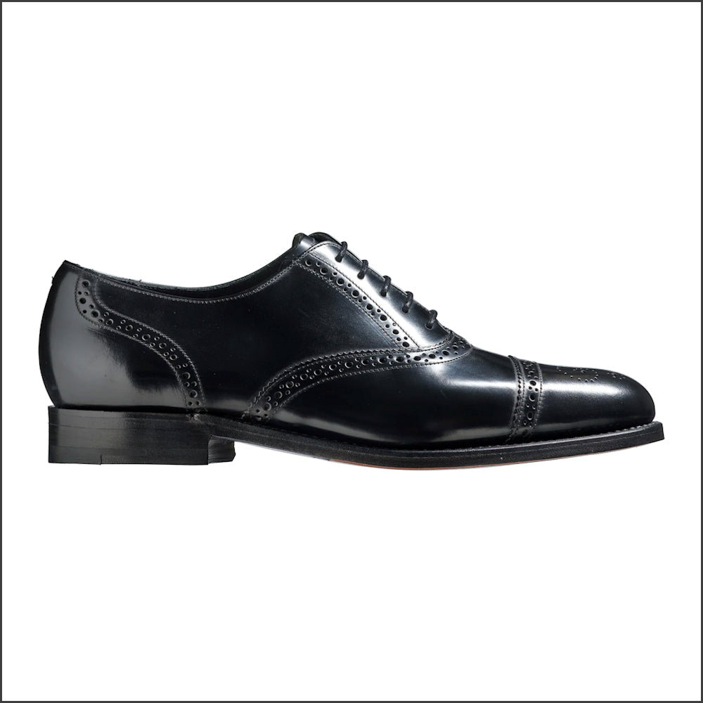 Barker Charterhouse - Black Hi-Shine Calf*