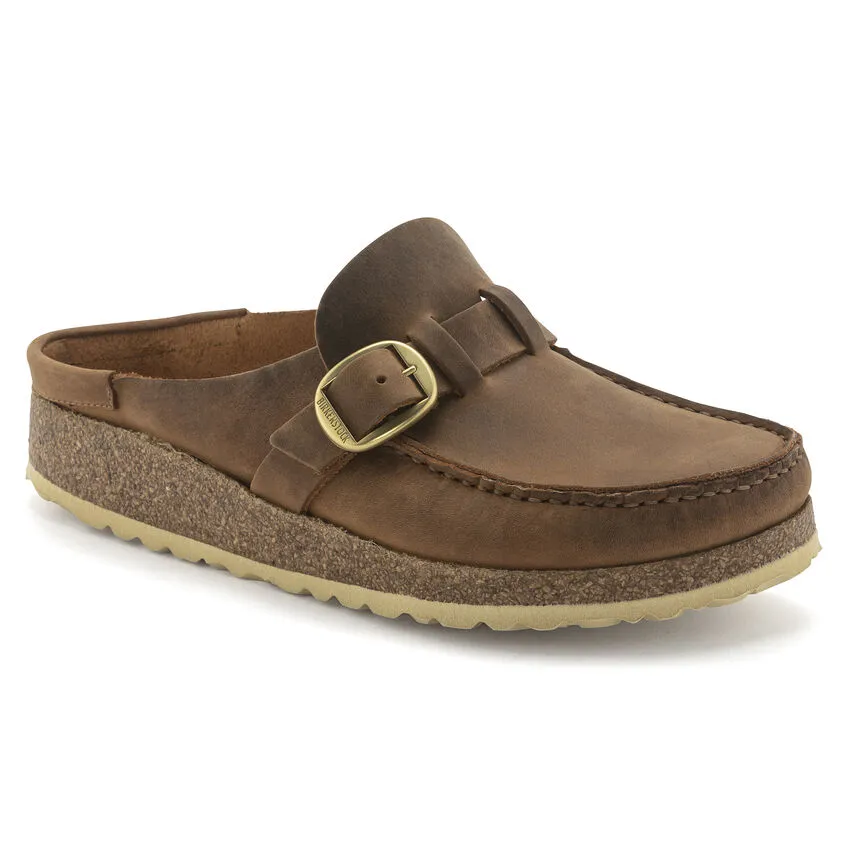 Birkenstock Women’s Buckley Slip On Shoes-Cognac