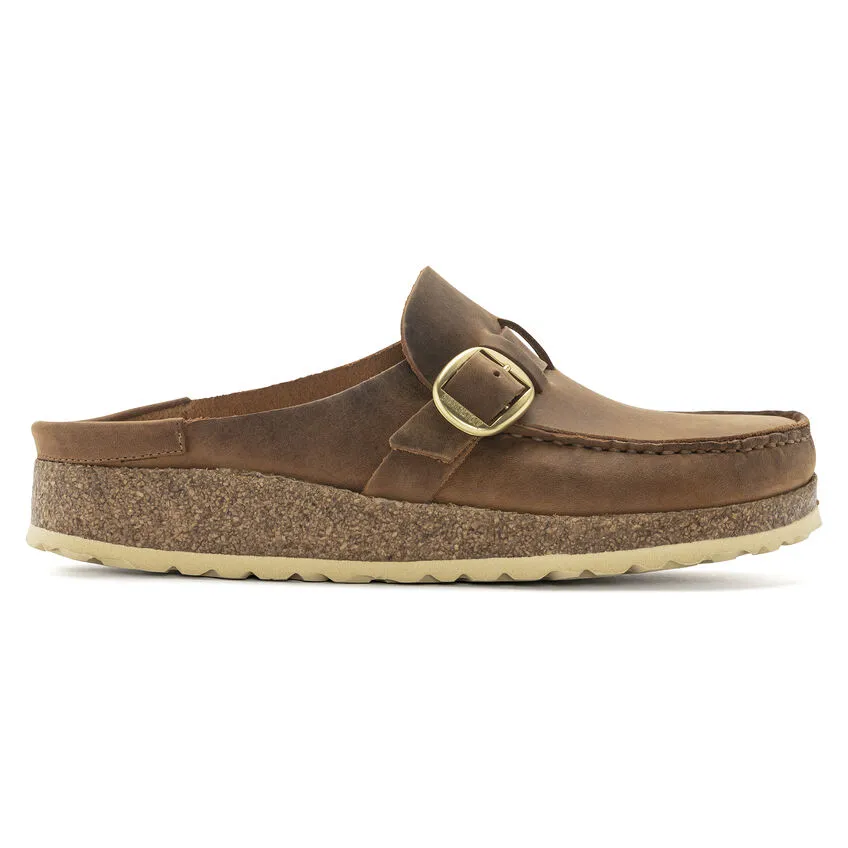 Birkenstock Women’s Buckley Slip On Shoes-Cognac