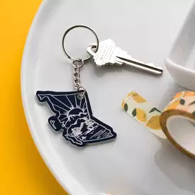 British Columbia Navy Keychain