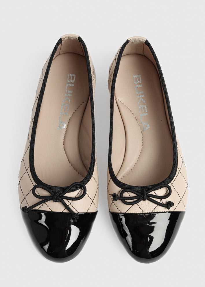 Bukela Mery Ballerina - Beige/Black