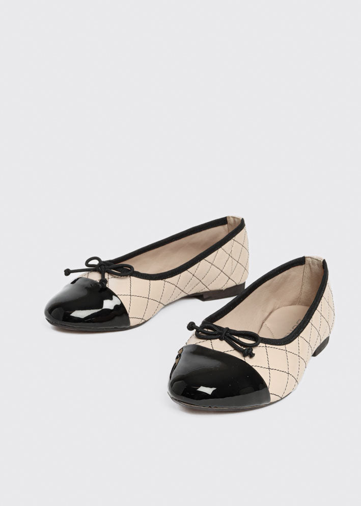 Bukela Mery Ballerina - Beige/Black