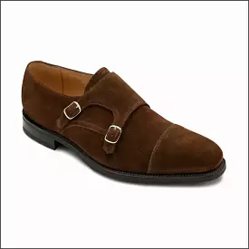 Cannon Brown Suede Buckle Monk Shoe*