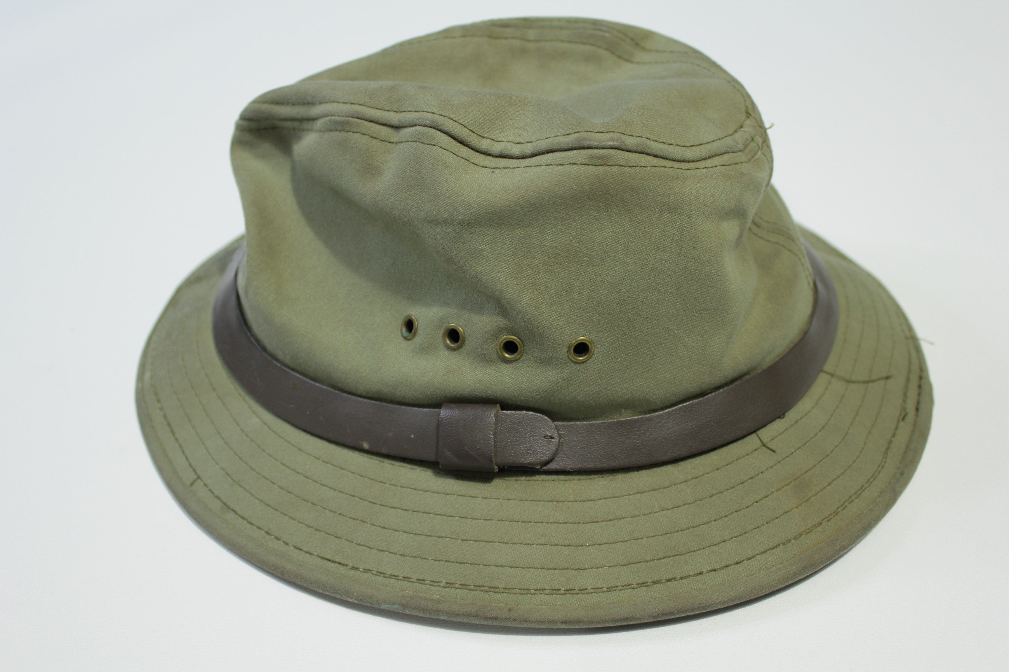 CC Filson Tin Cloth Packer Waxed Cotton Canvas Packer Hat Medium Size