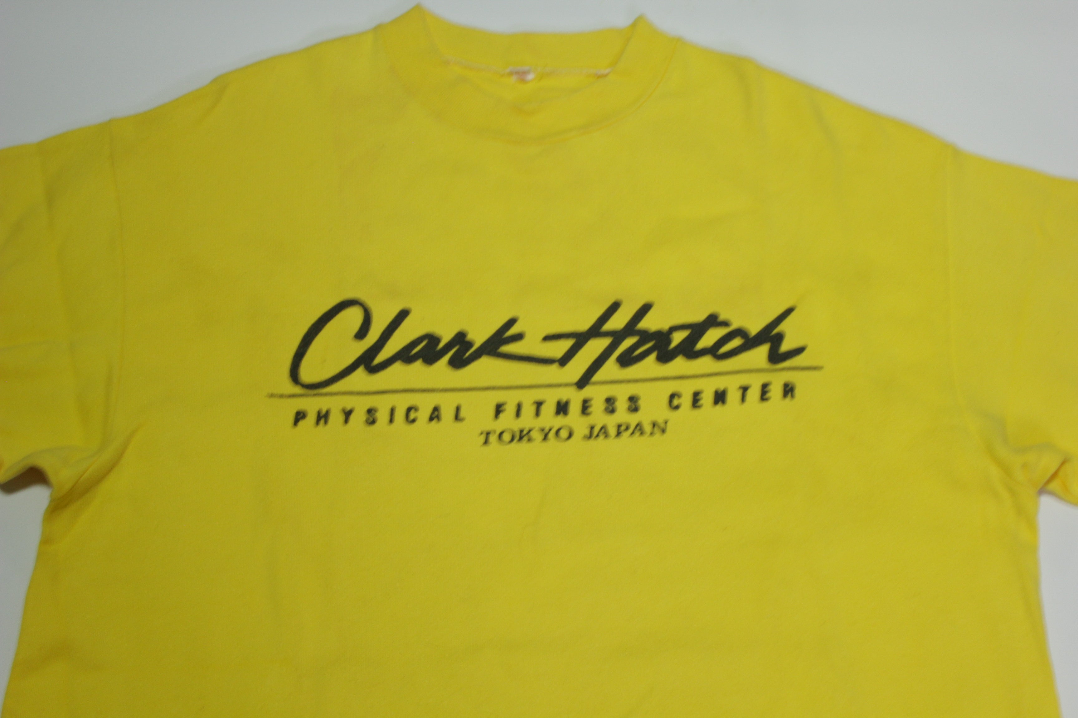 Clark Hatch Physical Fitness Center Tokyo Japan Vintage 60's Deadstock Tourist T-Shirt