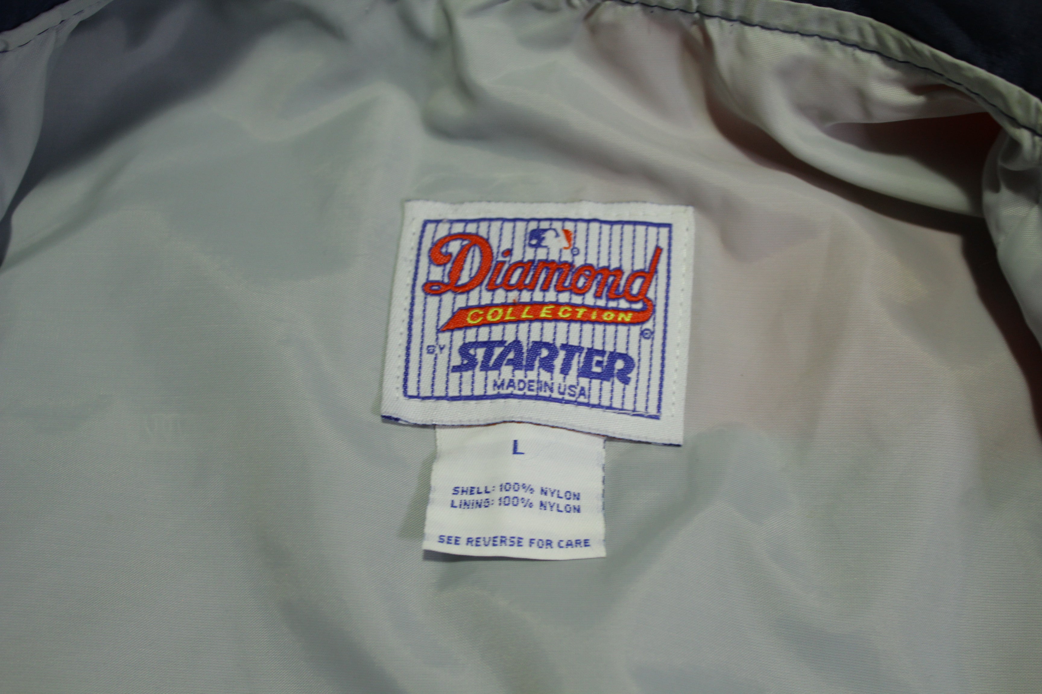 Cleveland Indians Vintage Diamond Collection 90's Made in USA Starter Baseball Jacket