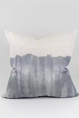 Cora Watercolor Blue Pillow