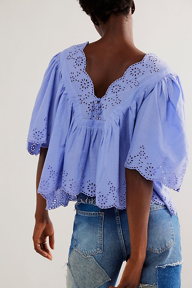 Costa Eyelet Top