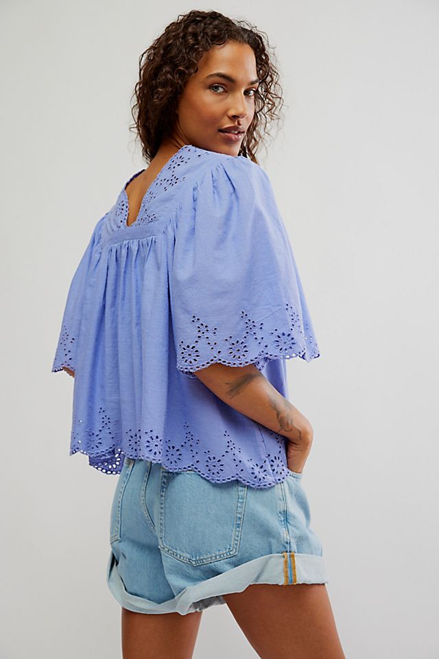 Costa Eyelet Top