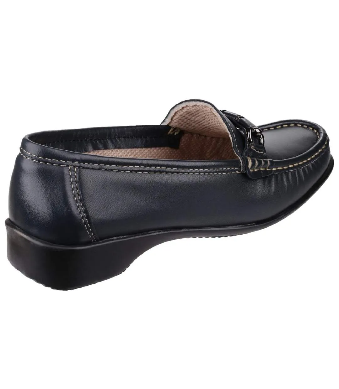 Cotswold Barrington Ladies Loafer Slip On Shoes (Navy) - UTFS2876