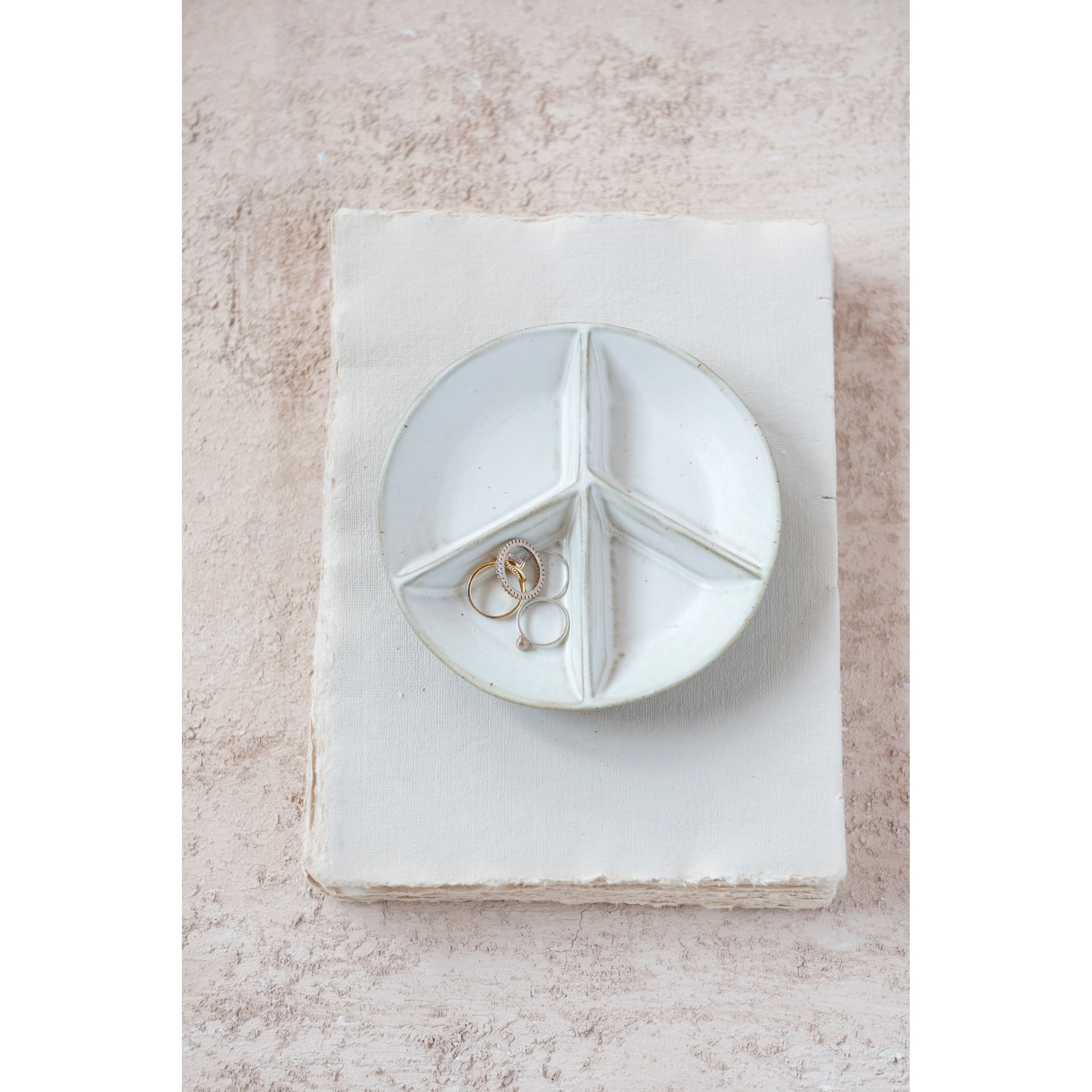 Divided Peace Sign Dish