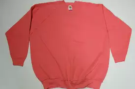 Fruit of the Loom CasualWear Vintage Bright Pink Blank Crewneck Sweatshirt