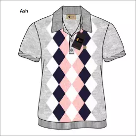 Gabicci Vintage Pablo Ash Pattern Polo Top*