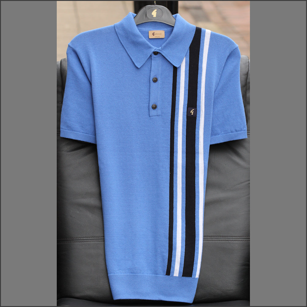 Gabicci Vintage Soda Thames Pattern Polo Top*