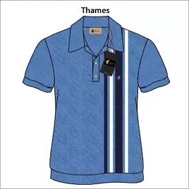 Gabicci Vintage Soda Thames Pattern Polo Top*