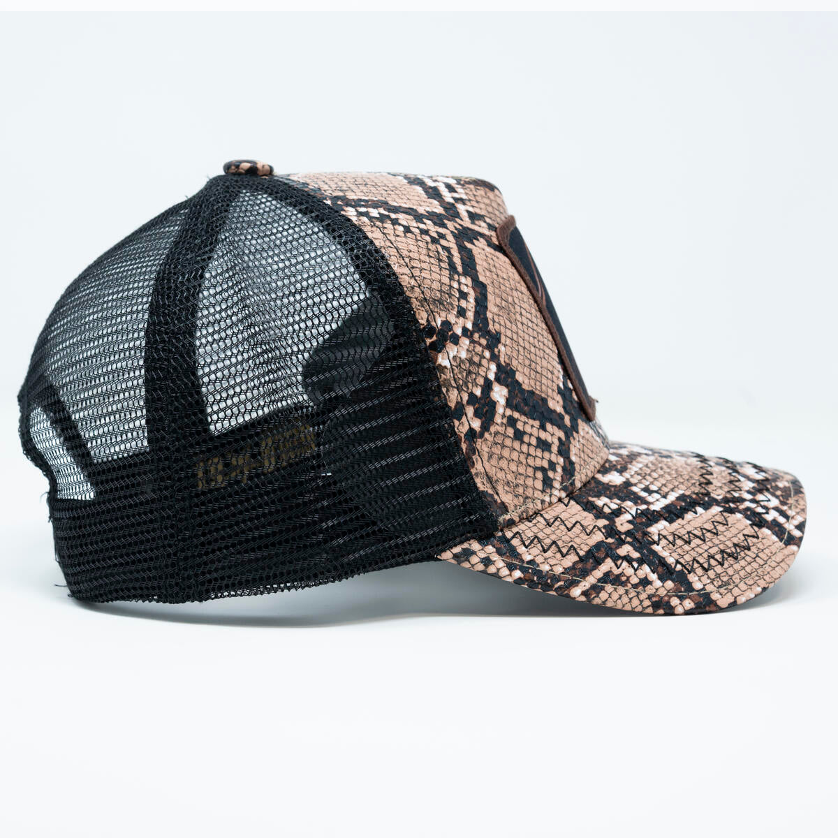 Goat Snakeskin Trucker Hat