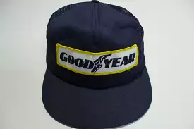 Goodyear Swingsters Patch  Vintage 80s Adjustable Back Snapback Hat