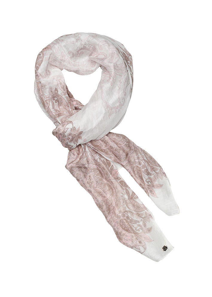 Gustav Joory Scarf 53802-81000 Trklde - Bright White with Print