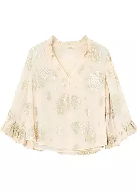 Gustav Marilou frills shirt 53606 Skjorte - Sand