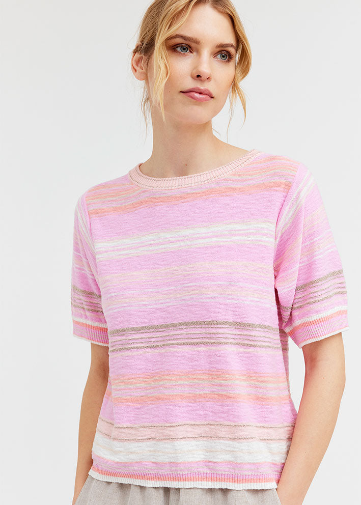 Gustav Shanne S/S knit 53405-61004 Pink Multi Colour