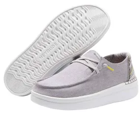 Hey Dude Womens Wendy Rise Slip On Shoes- Grey Lines