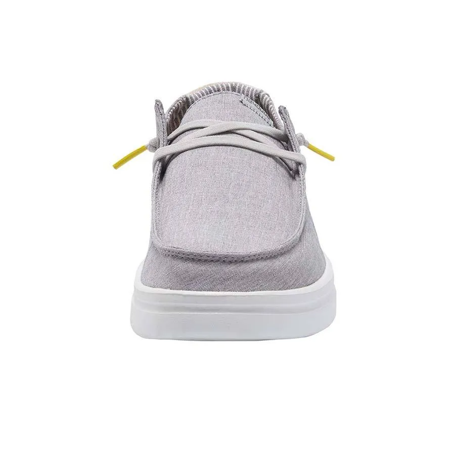 Hey Dude Womens Wendy Rise Slip On Shoes- Grey Lines