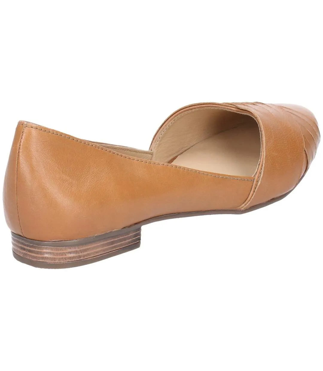 Hush Puppies Womens/Ladies Marley Ballerina Leather Slip On Shoes (Tan) - UTFS6113