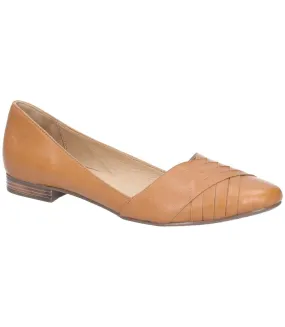 Hush Puppies Womens/Ladies Marley Ballerina Leather Slip On Shoes (Tan) - UTFS6113