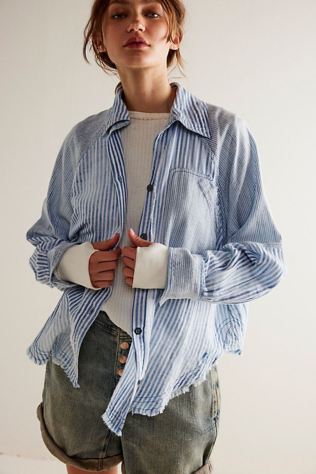 Indigo Skies Stripe Shirt