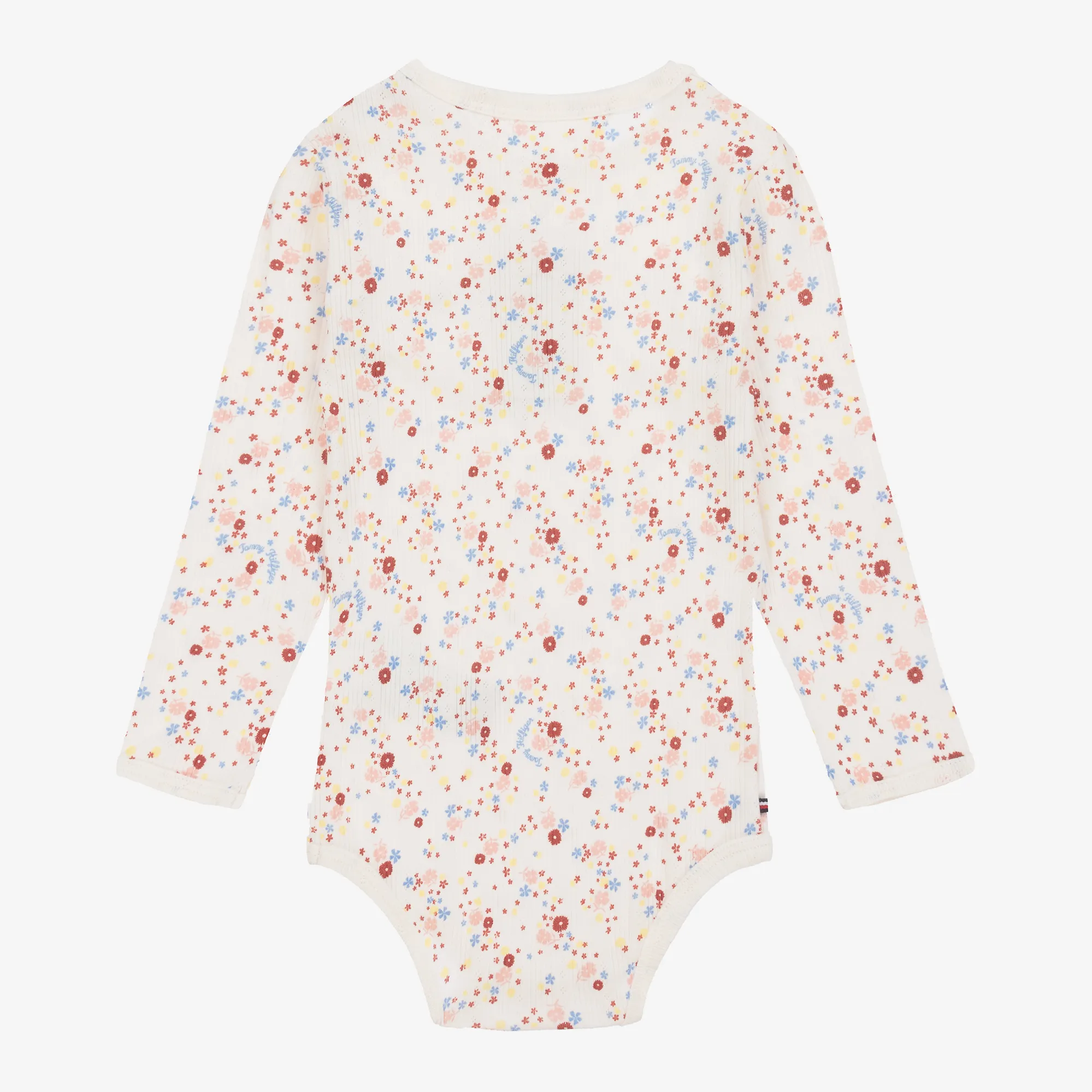 Ivory & Pink Cotton Baby Bodysuits (3 Pack)