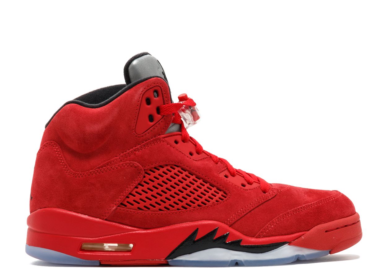 Jordan Retro 5's Red Suede Men