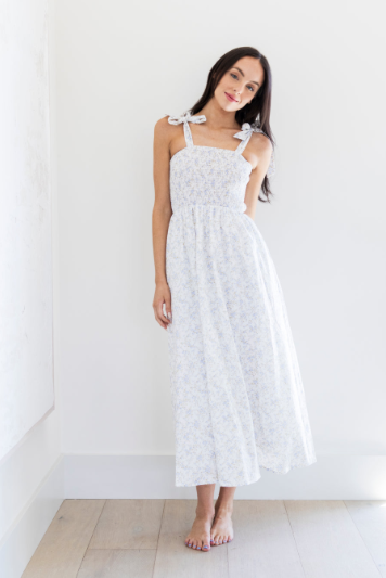 Laina Tie Shoulder Maxi