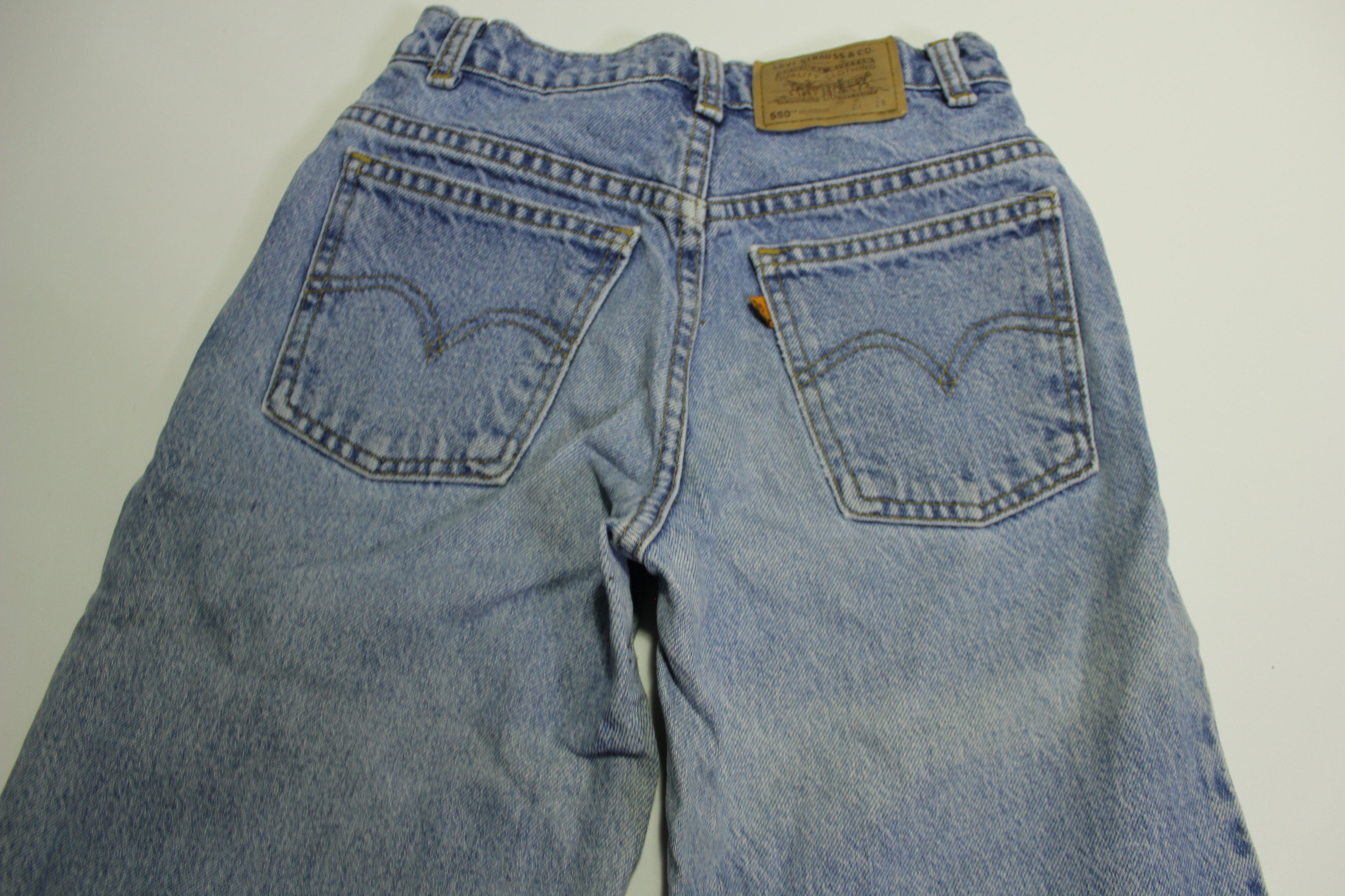 Levis Vintage 90's 550 Made in Canada Orange Tab Blue Denim Jeans