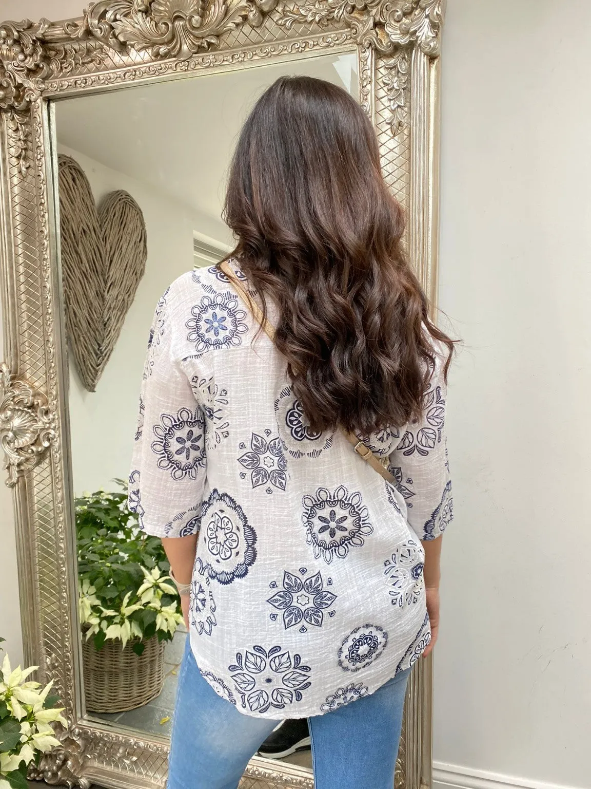 Lightweight Paisley Blouse Monica