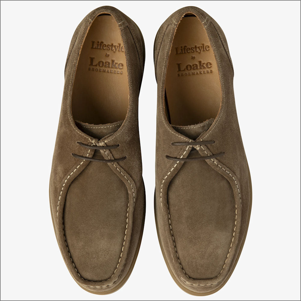 Loake Arrezo Flint Suede Tie Shoe*