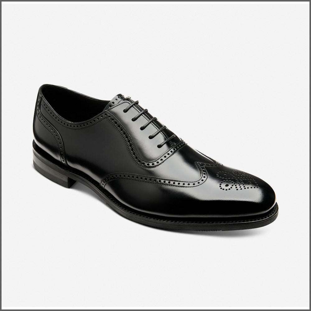 Loake Tay Black Calf Leather Brogue*