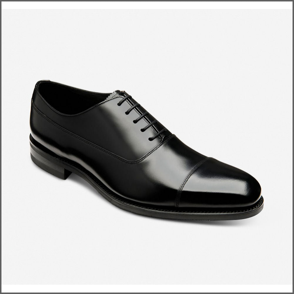 Loake Trueman Black Leather Toe Cap*