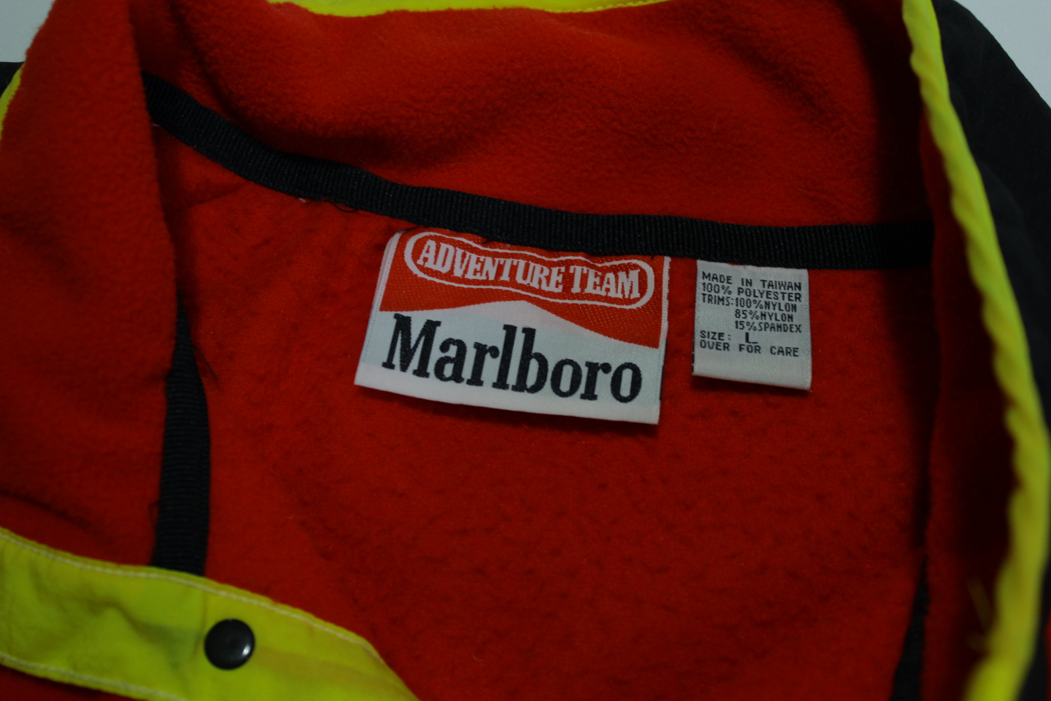 Marlboro Adventure Team Vintage 90's Fleece Cigarette Jacket