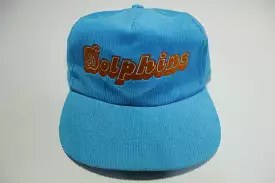 Miami Dolphins Corduroy Starline Vintage 80s Adjustable Back Snapback Hat