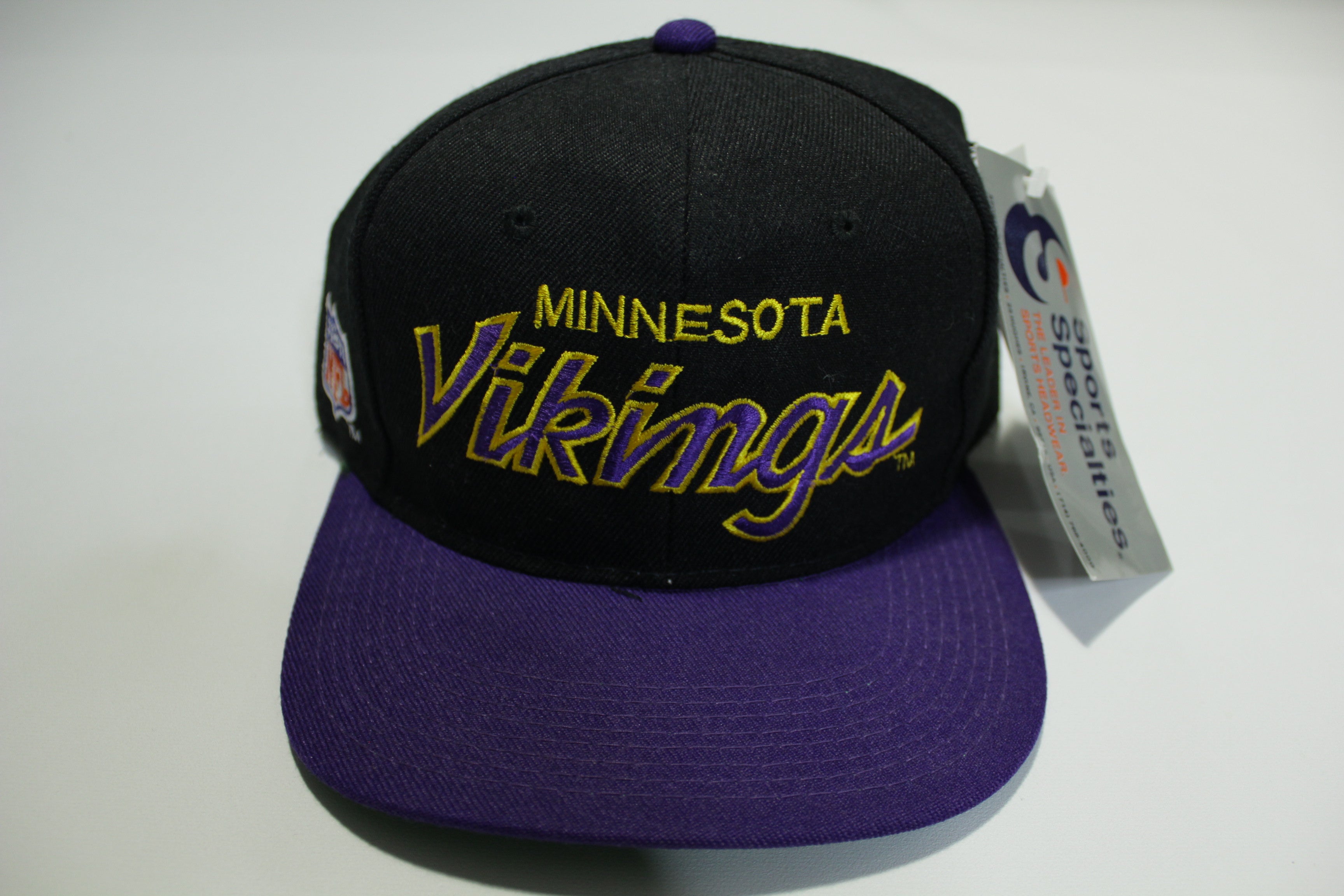 Minnesota Vikings Sports Specialties Pro Line Vintage 90s Adjustable Back Snapback Hat