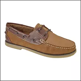 Moccasin Tan Leather Boat Shoe*