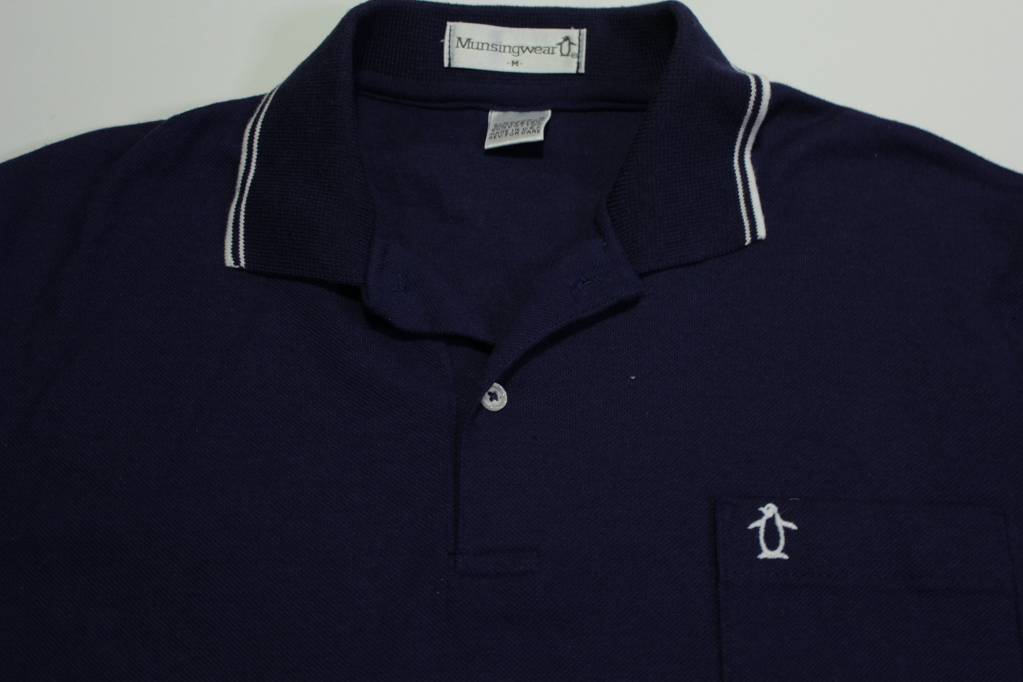 Munsingwear Made in USA Vintage 90's Penguin Golf Polo Shirt